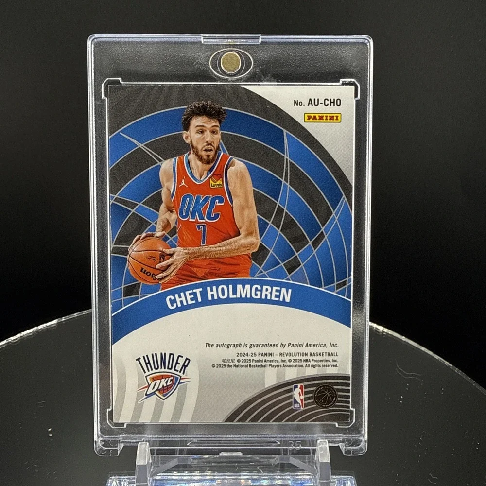 2024-25 Panini Revolution Chet Holmgren Auto #AU-CHO Thunder